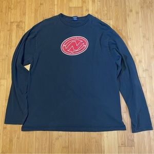 Nautica Blue Long Sleeve Shirt XL